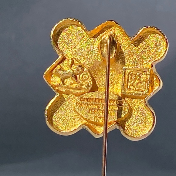 Rare French Historical Reproduction Gold Plated Stick Pin Signed - Picture 10 of 11